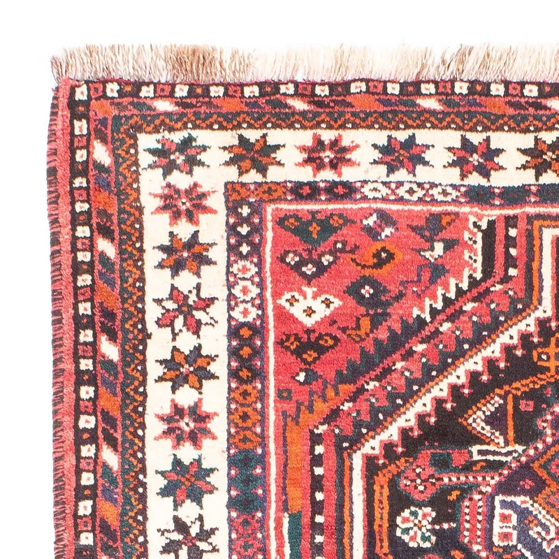 Shiraz Teppich 110x155cm - Perserteppich - rot