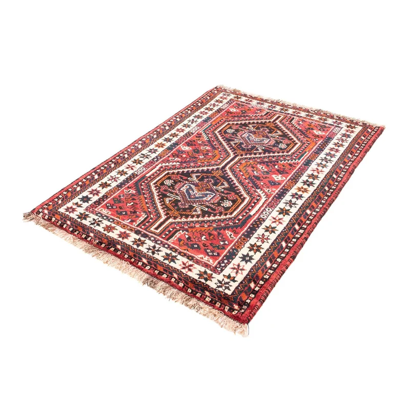 Shiraz Teppich 110x155cm - Perserteppich - rot