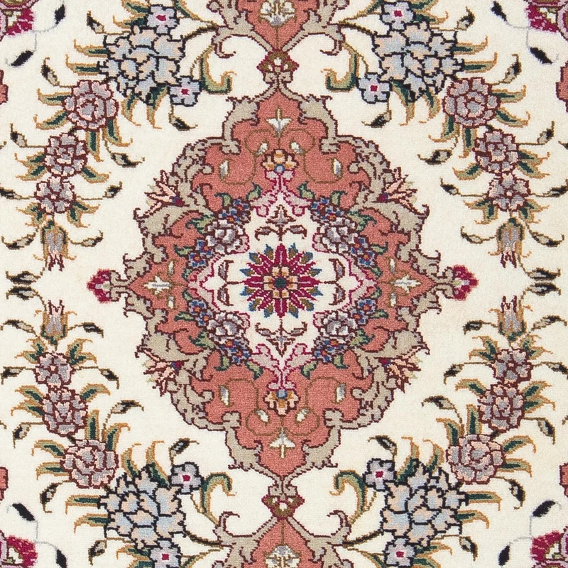 Täbriz - 50 Raj Teppich 60x90cm - Perserteppich - beige