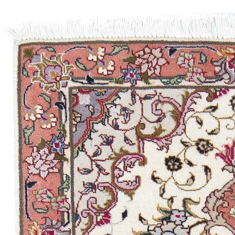Täbriz - 50 Raj Teppich 60x90cm - Perserteppich - beige