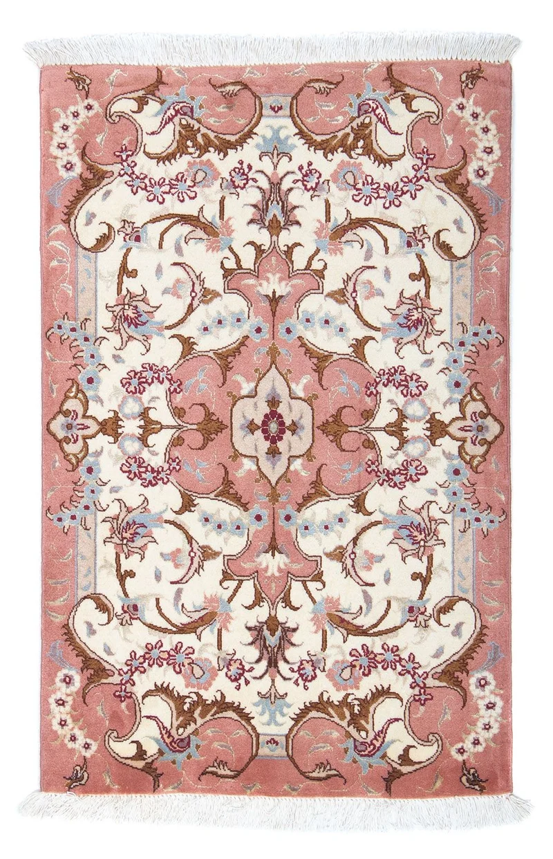 Täbriz - 50 Raj Teppich 60x90cm - Perserteppich - beige
