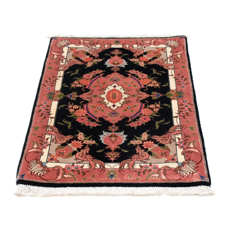 Täbriz - 50 Raj Teppich 60x90cm - Perserteppich - dunkelblau