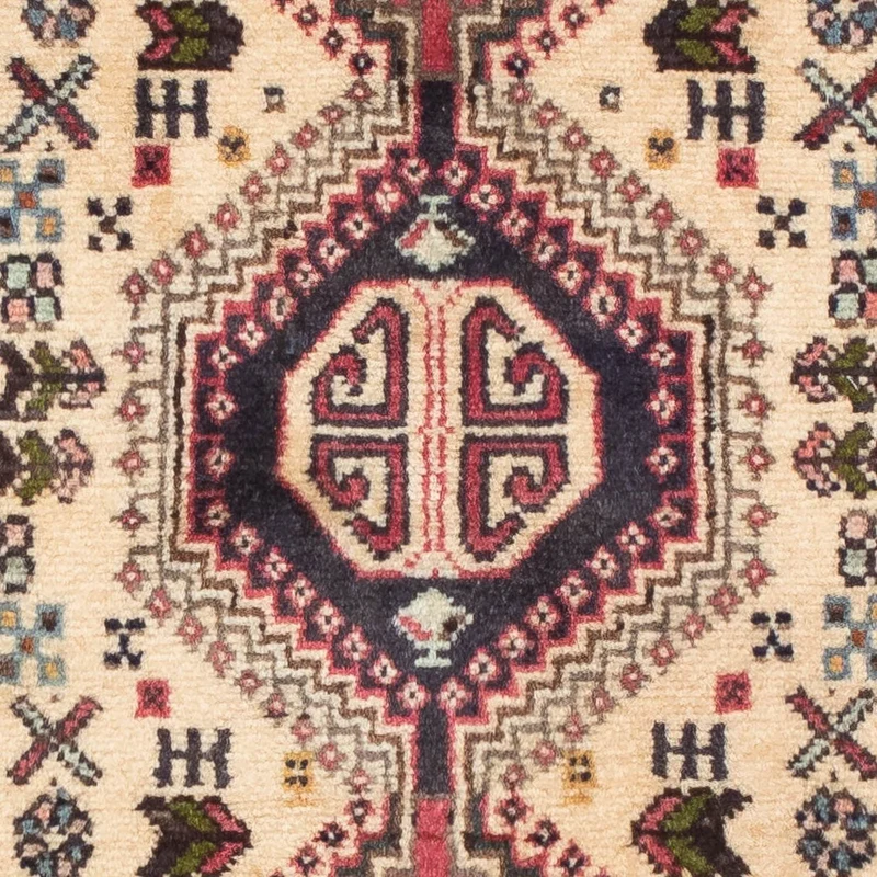 Abadeh Teppich 75x123cm - Perserteppich - hellrot