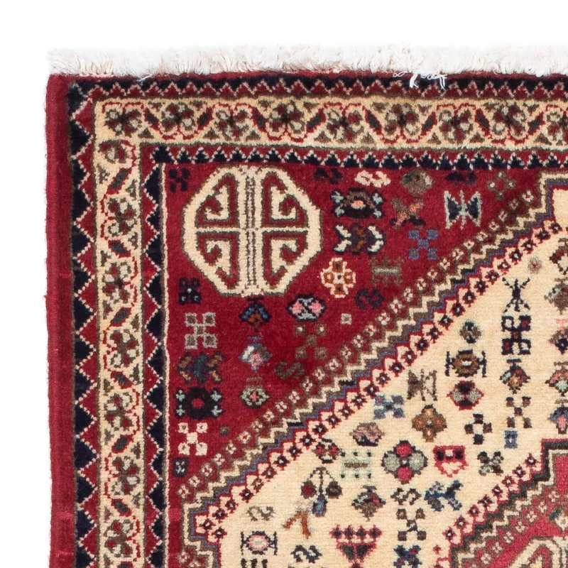 Abadeh Teppich 75x123cm - Perserteppich - hellrot
