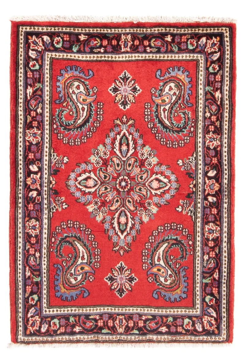 Sarough Teppich 70x100cm - Perserteppich - rot