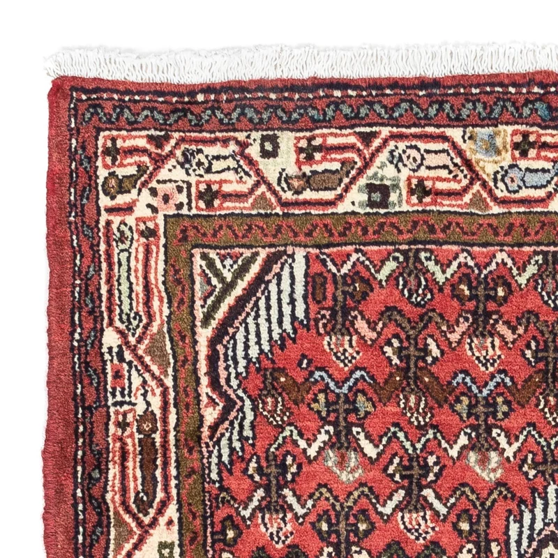 Hosseinabad Teppich 80x125cm - Perserteppich - rot