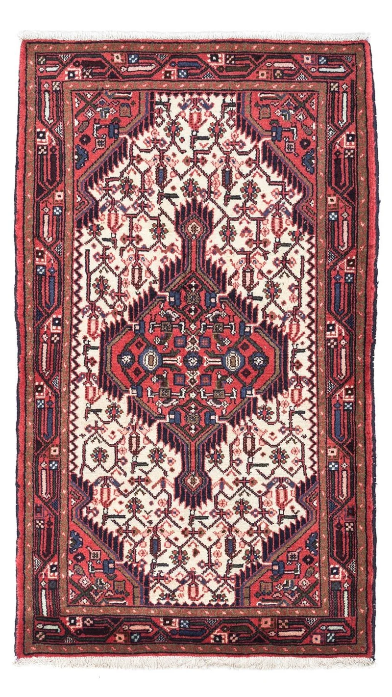 Hosseinabad Teppich 80x125cm - Perserteppich - beige