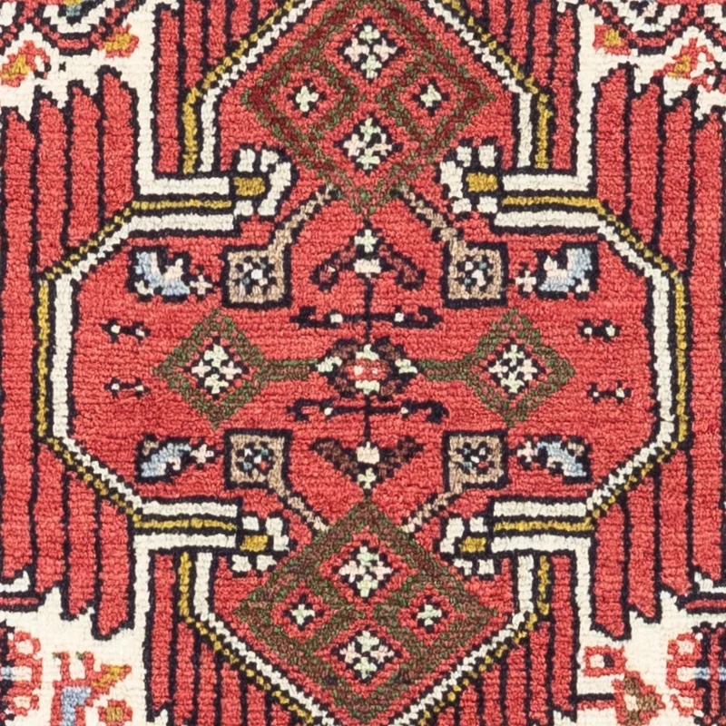 Hosseinabad Teppich 80x125cm - Perserteppich - rot
