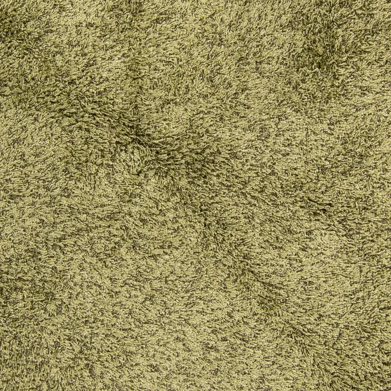 Hochflor Teppich rund - 200 x 200 cm - olivgrün