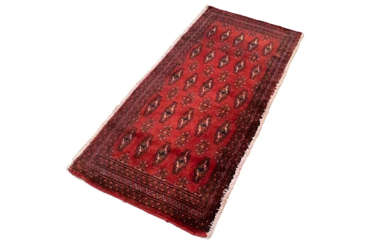 Turkaman Teppich 60x130cm - Orientteppich - rot