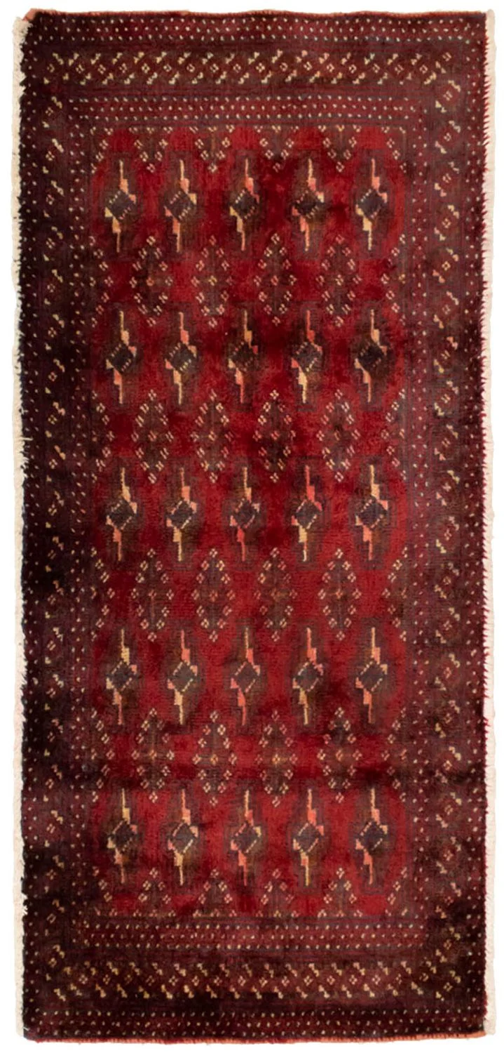 Turkaman Teppich 60x130cm - Orientteppich - rot