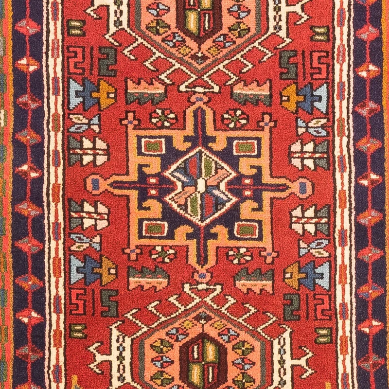 Qaraja Teppich 70x286cm - Perserteppich - rot