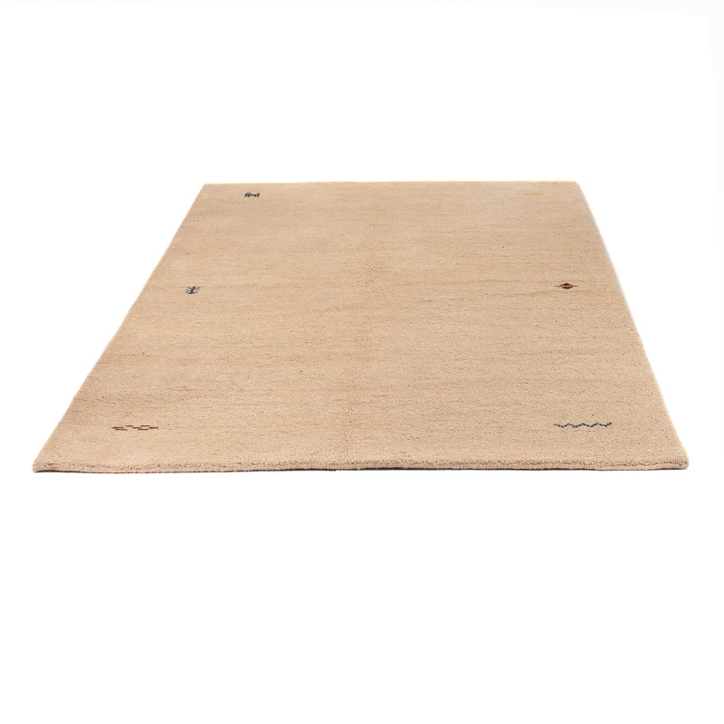 Gabbeh Teppich Indus 170x240cm - Wollteppich - beige