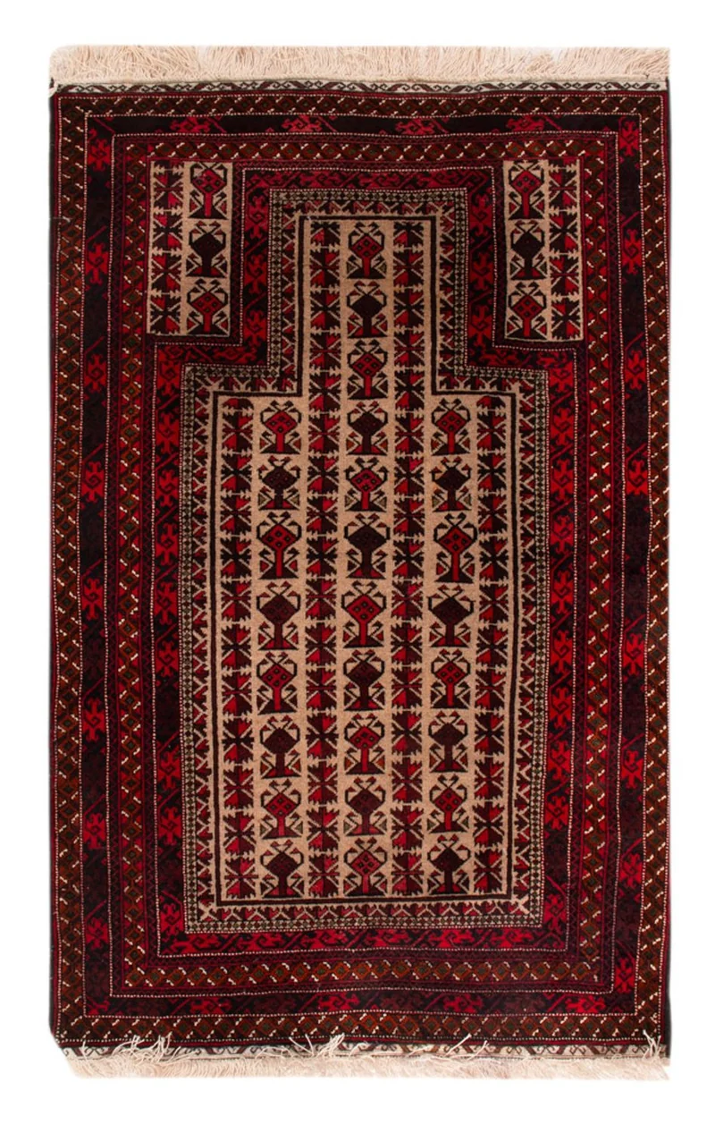 Belutsch Teppich 92x142cm - Orientteppich - beige