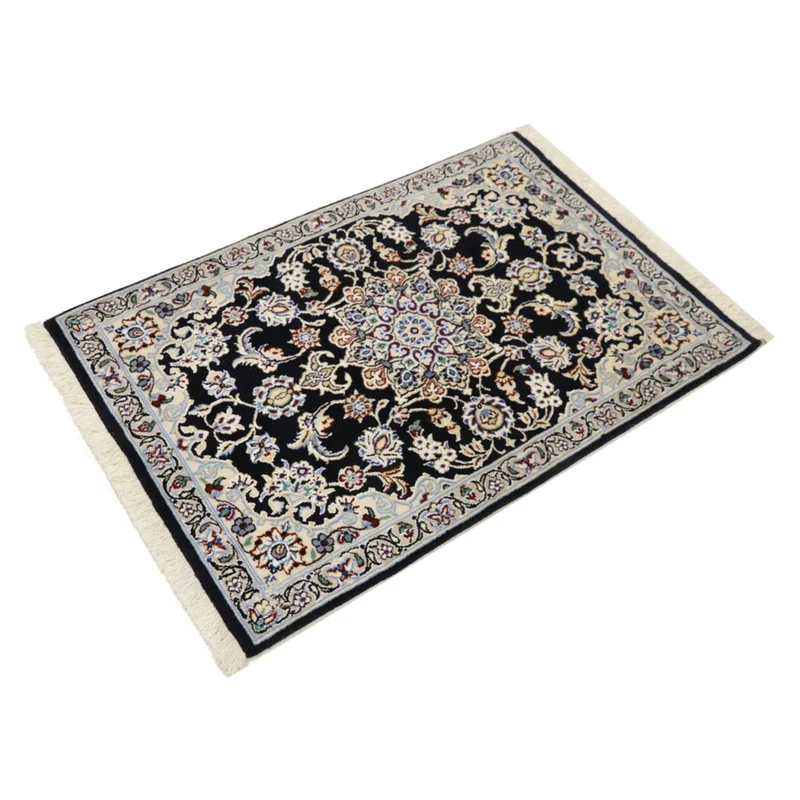 Perserteppich - Nain - Royal - 60 x 90 cm - dunkelblau