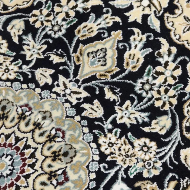 Perserteppich - Nain - Royal - 60 x 90 cm - dunkelblau