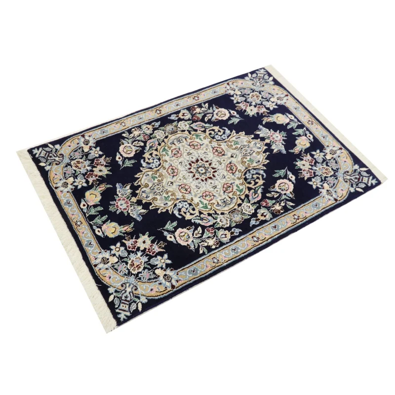 Perserteppich - Nain - Royal - 60 x 90 cm - dunkelblau