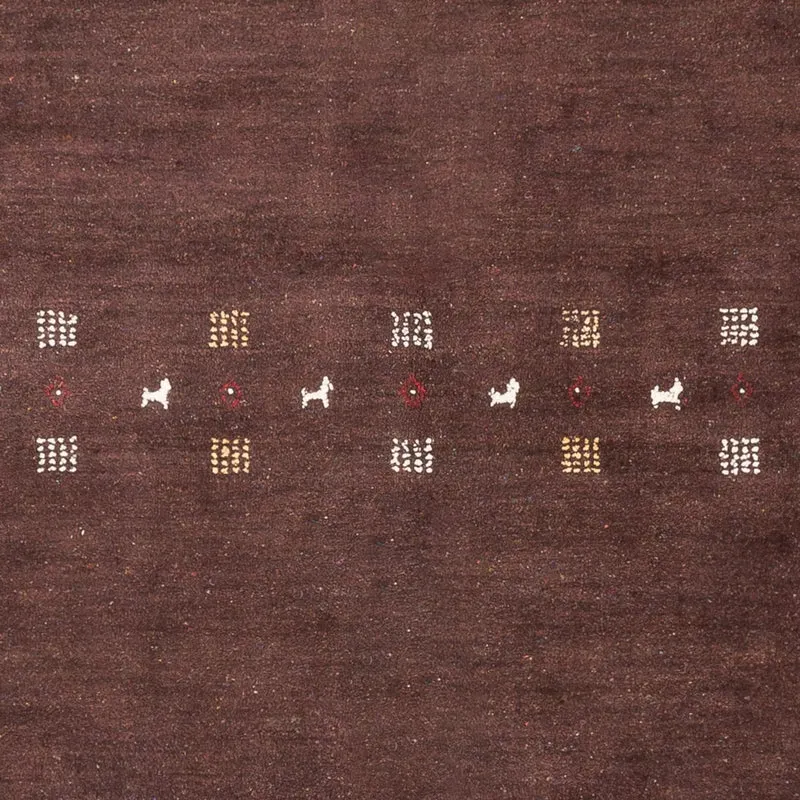 Gabbeh Teppich - Loribaft Perser - 200 x 300 cm - choco