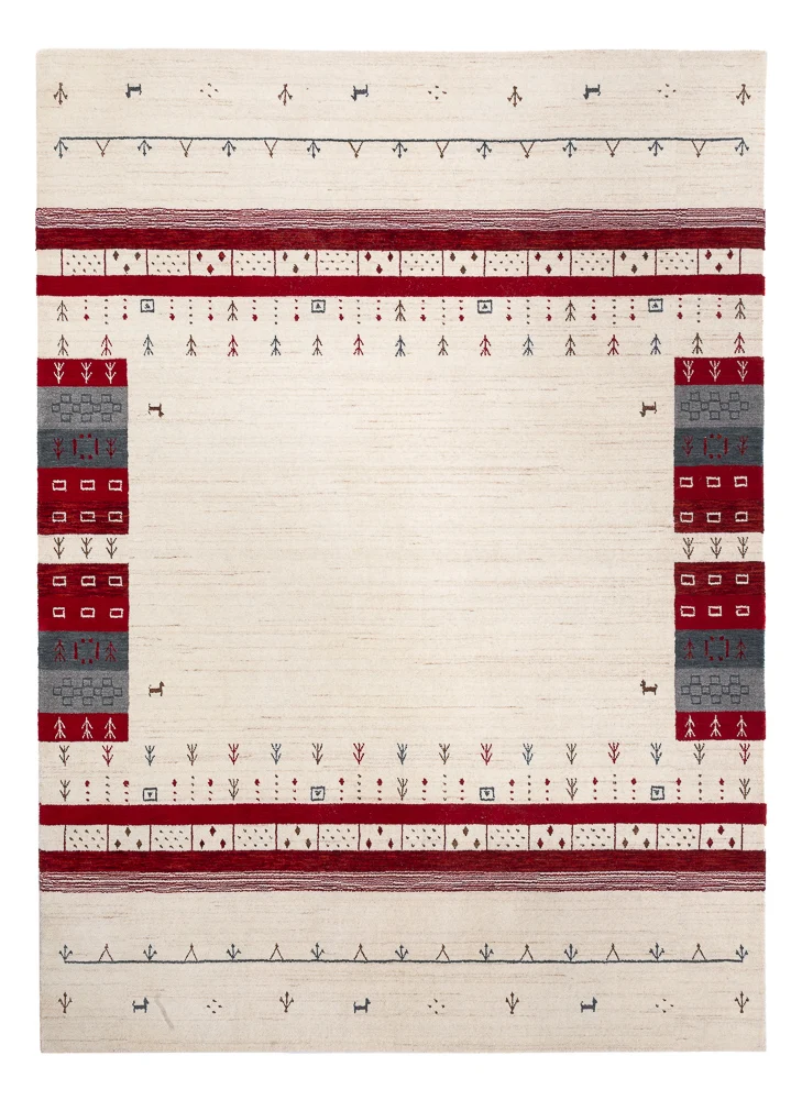 Loribaft Loom Teppich 170x240cm - Wollteppich - mehrfarbig