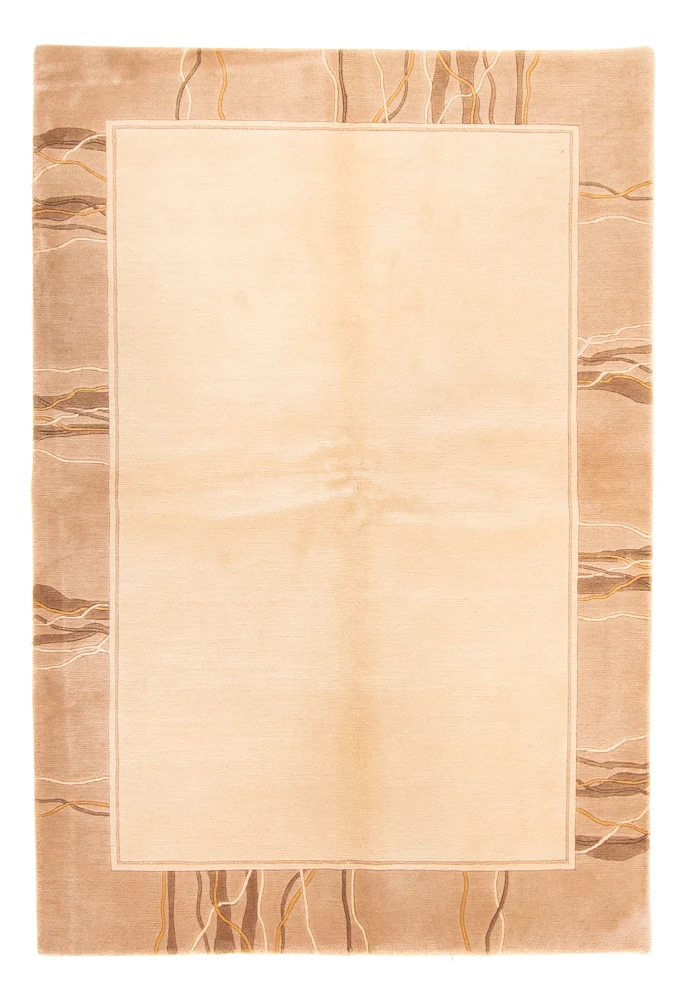 Nepal Teppich 171x238cm - Wollteppich - beige