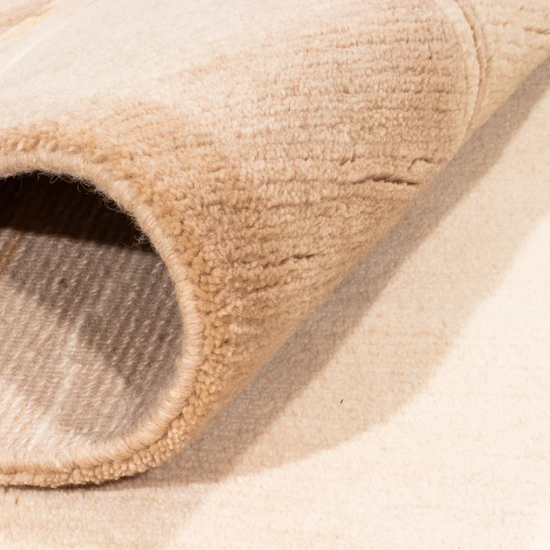 Nepal Teppich 171x238cm - Wollteppich - beige