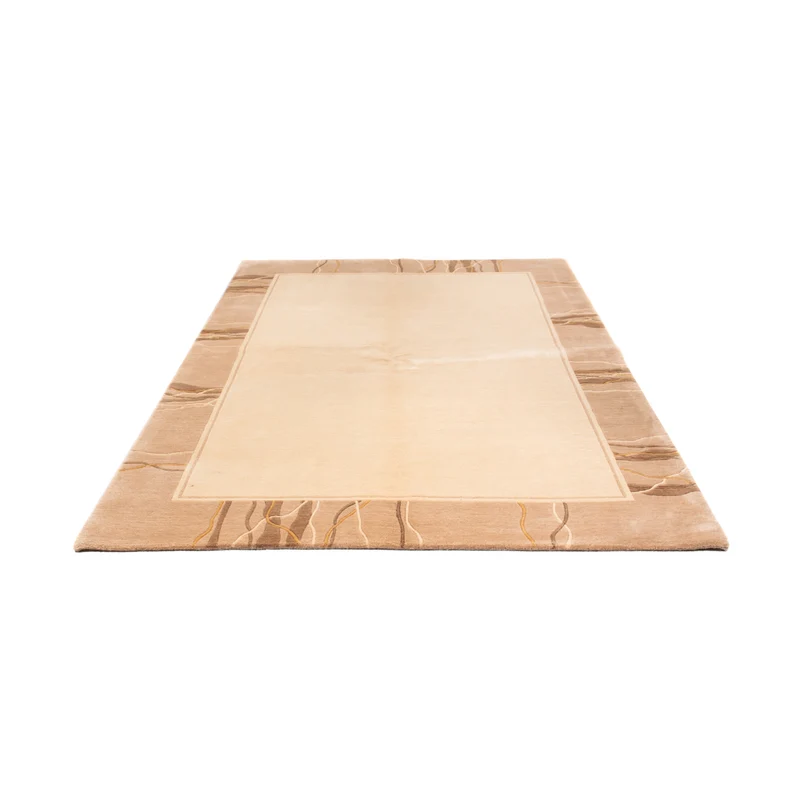 Nepal Teppich 171x238cm - Wollteppich - beige
