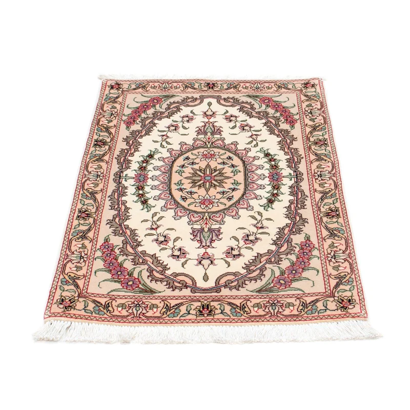 Täbriz - 50 Raj Teppich 60x90cm - Perserteppich - beige