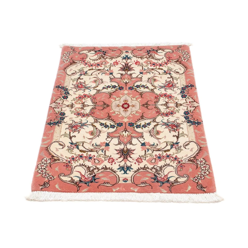Täbriz - 50 Raj Teppich 60x90cm - Perserteppich - beige