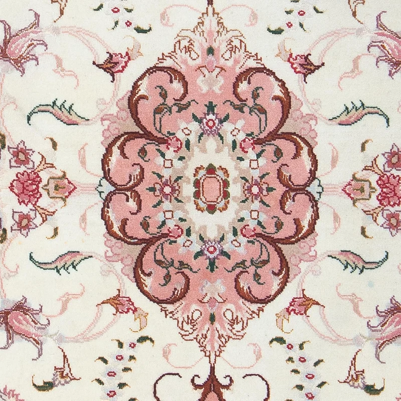 Täbriz - 50 Raj Teppich 60x90cm - Perserteppich - beige