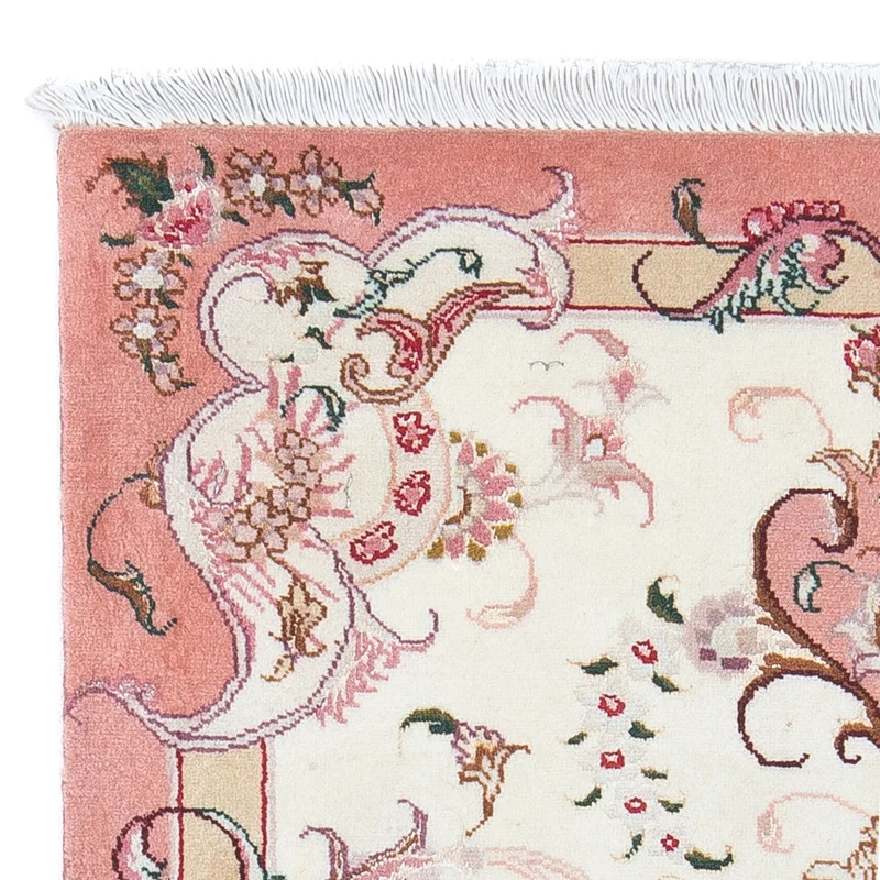 Täbriz - 50 Raj Teppich 60x90cm - Perserteppich - beige