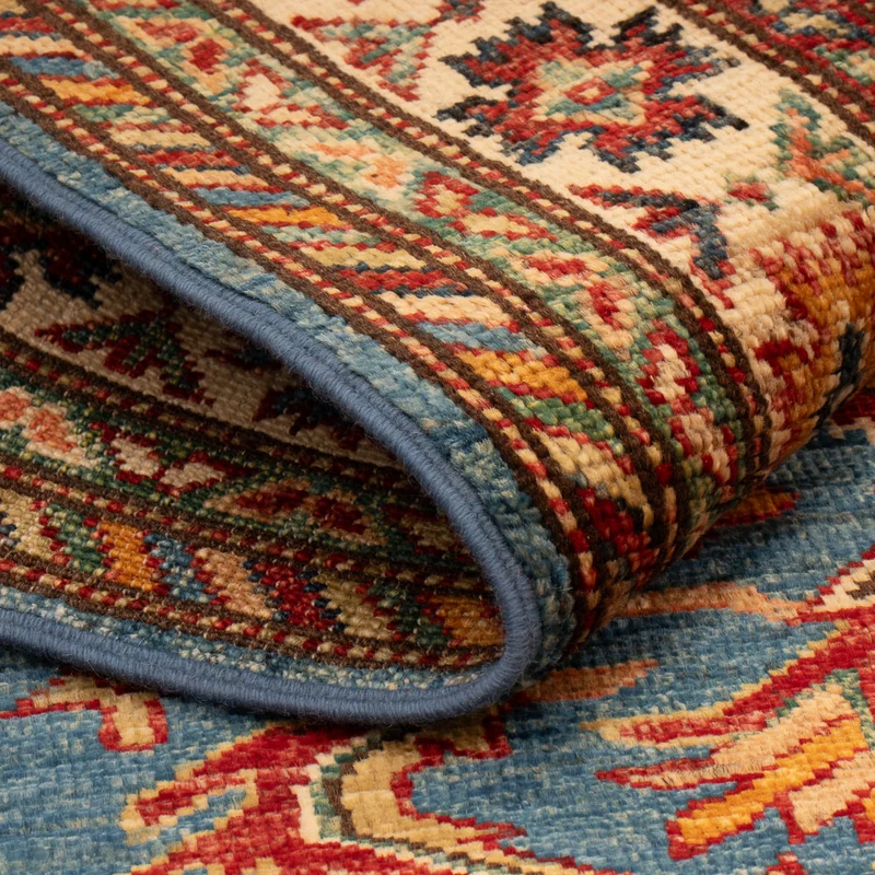Kazak Teppich 83x125cm - Orientteppich - blau