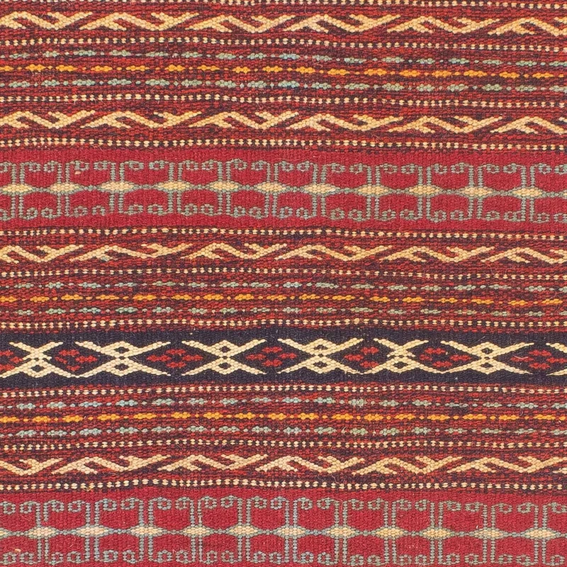 Kelim Senneh Teppich 100x150cm - mehrfarbig