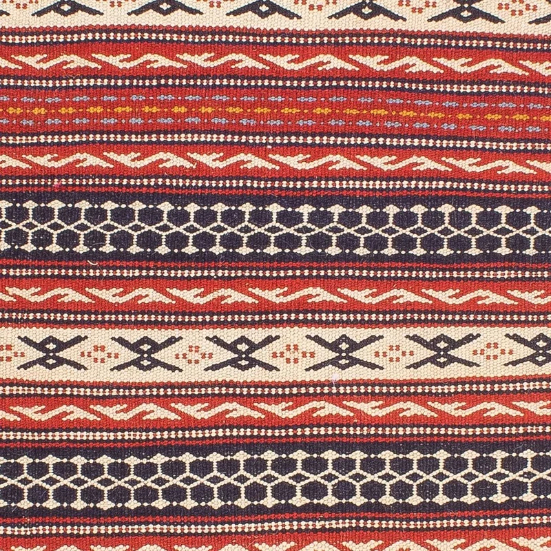 Kelim Senneh Teppich 100x150cm - mehrfarbig