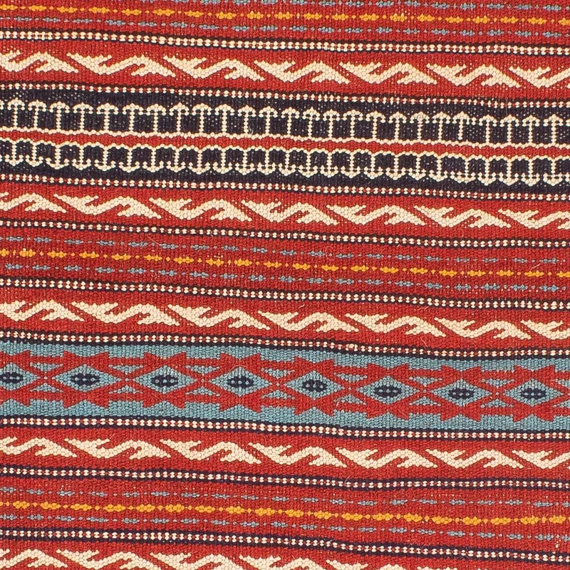 Kelim Senneh Teppich 100x150cm - mehrfarbig