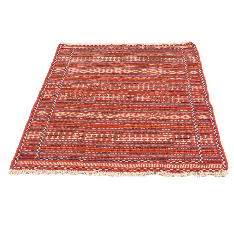 Kelim Senneh Teppich 100x150cm - mehrfarbig