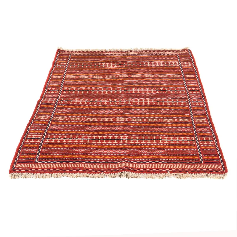 Kelim Senneh Teppich 100x150cm - mehrfarbig