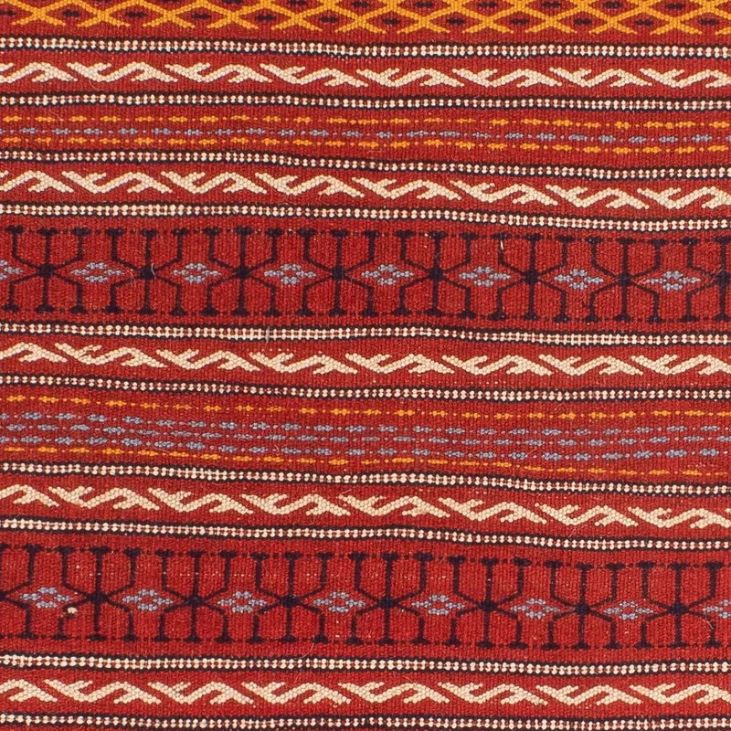 Kelim Senneh Teppich 100x150cm - mehrfarbig