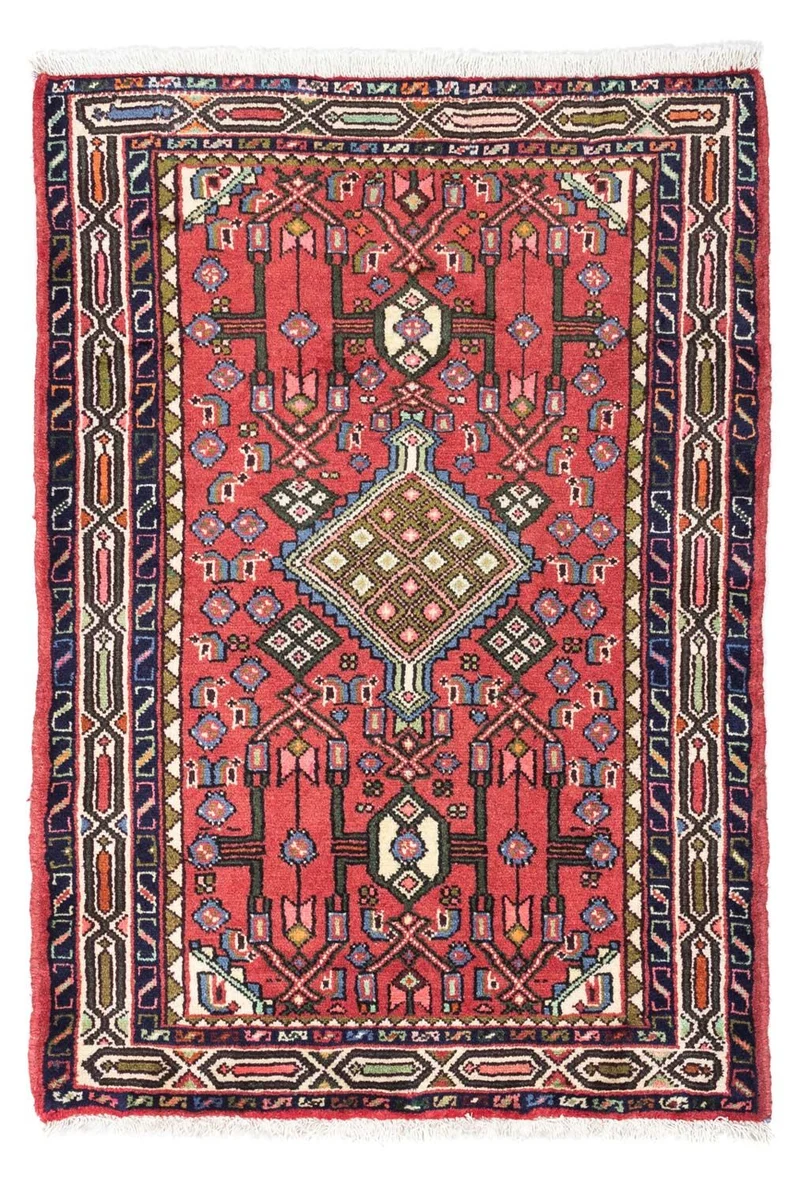Hosseinabad Teppich 80x125cm - Perserteppich - rot