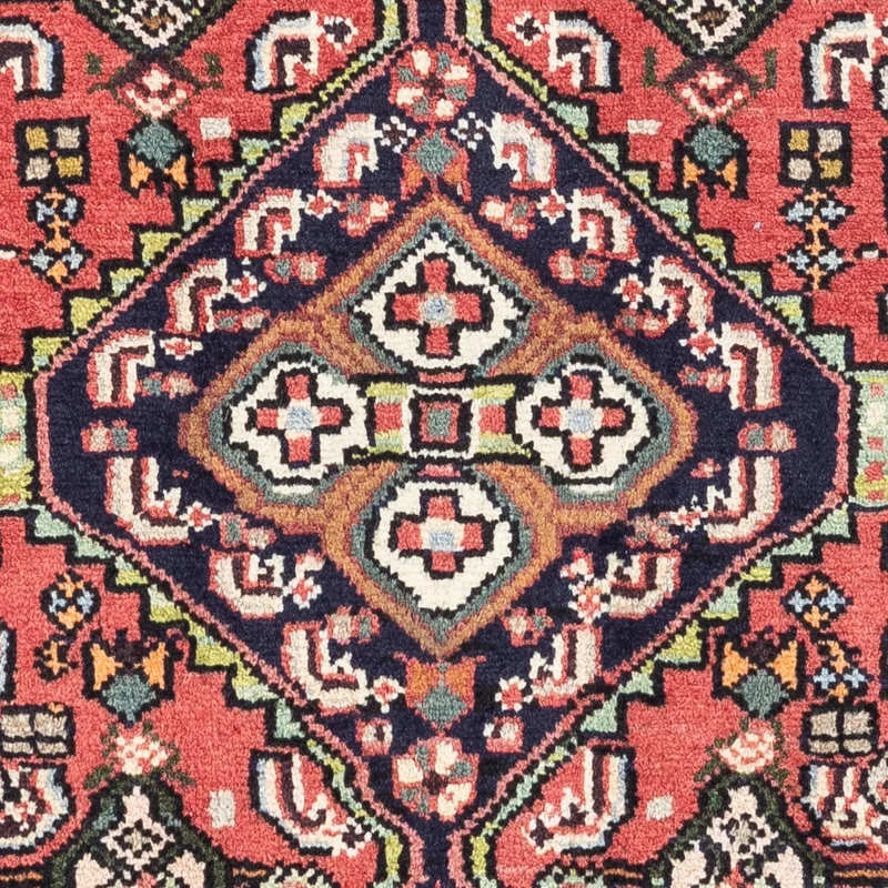 Hosseinabad Teppich 80x125cm - Perserteppich - hellrot
