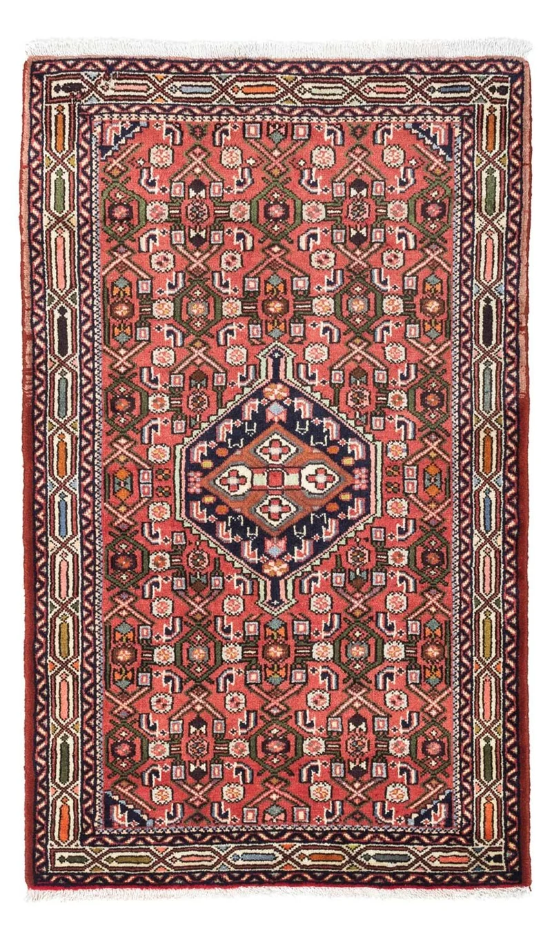 Hosseinabad Teppich 80x125cm - Perserteppich - hellrot