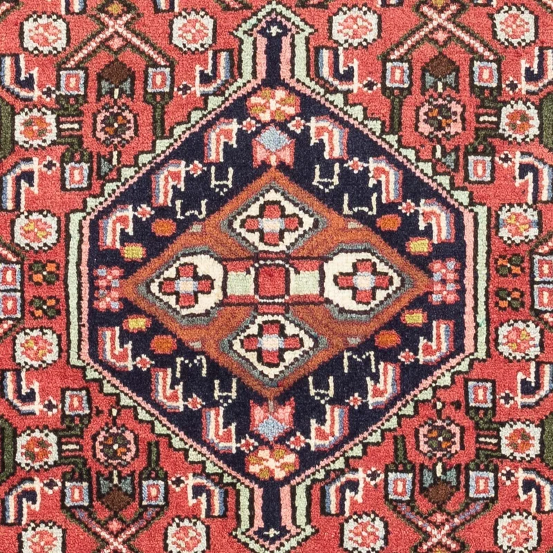 Hosseinabad Teppich 80x125cm - Perserteppich - hellrot