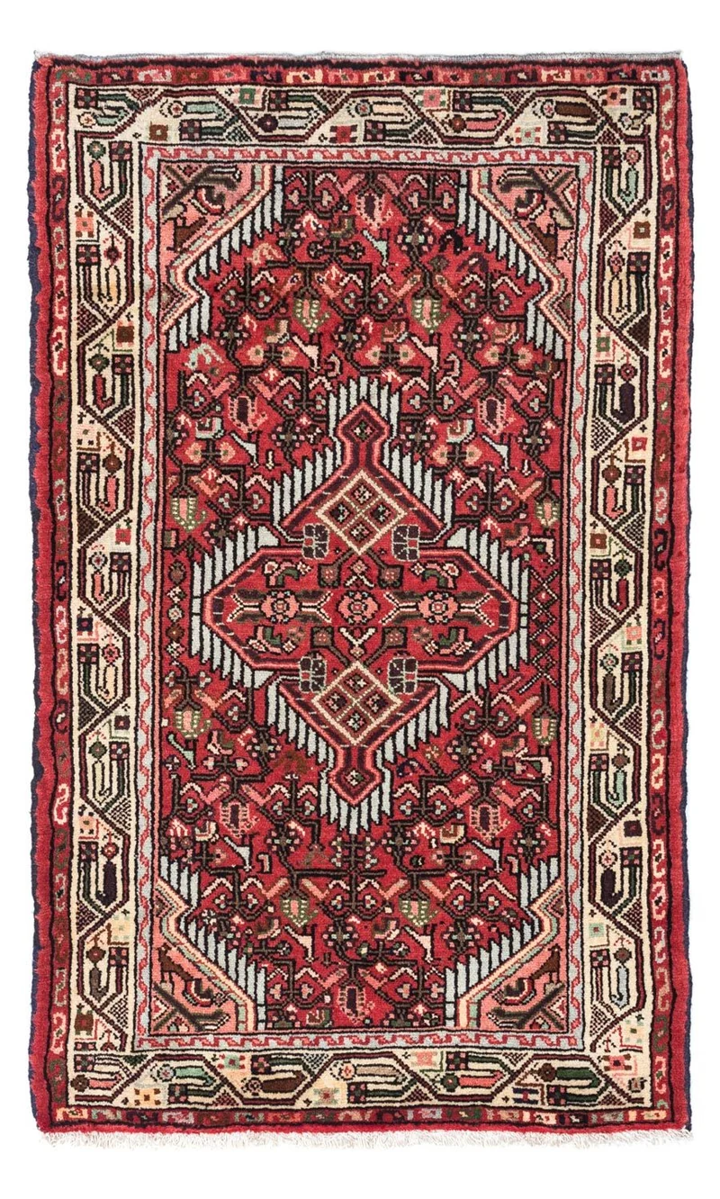 Hosseinabad Teppich 80x125cm - Perserteppich - rot