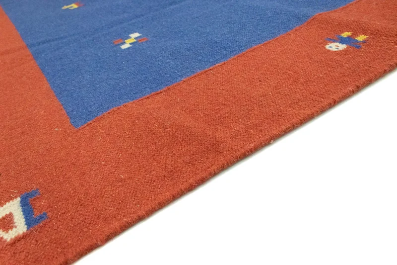 Kelim Modern Teppich 200x300cm - blau