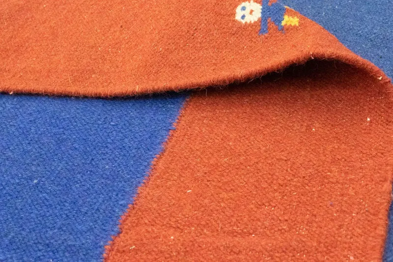 Kelim Modern Teppich 200x300cm - blau