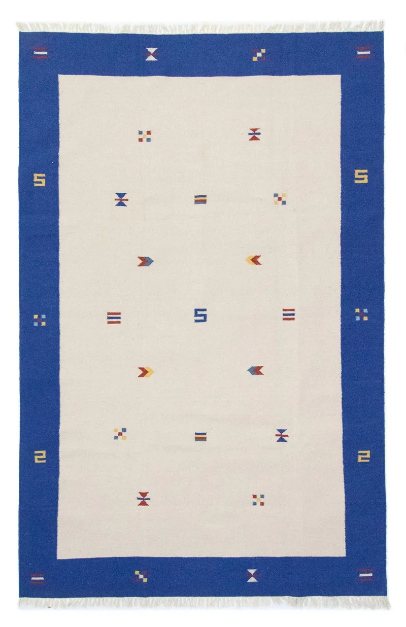 Kelim Modern Teppich 200x300cm - beige