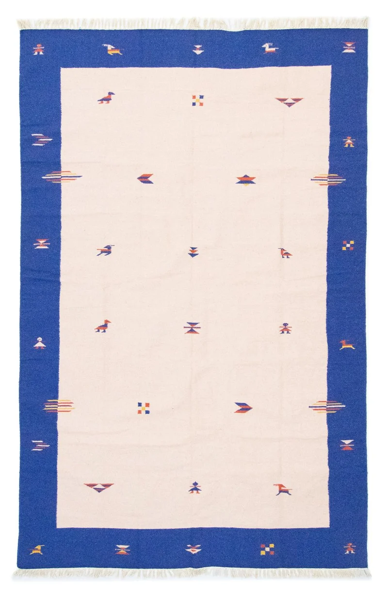 Kelim Modern Teppich 200x300cm - beige