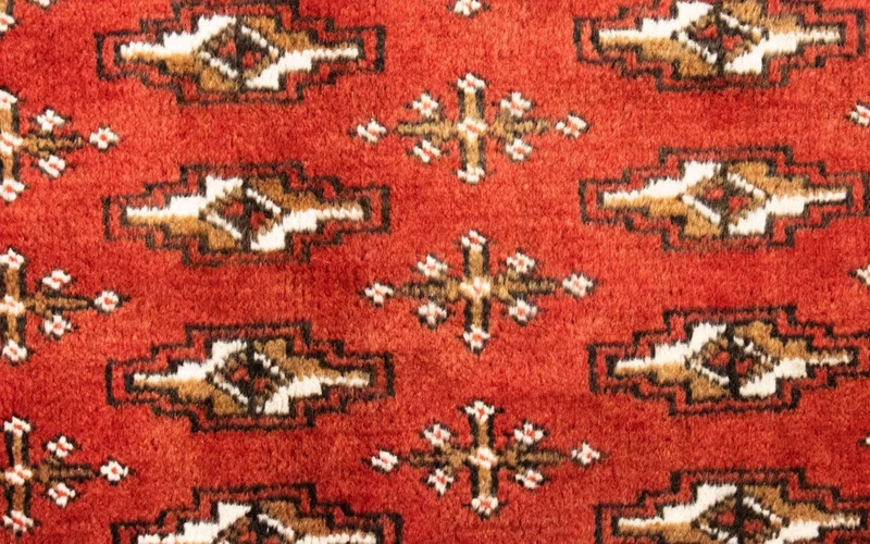 Turkaman Teppich 60x130cm - Orientteppich - rost