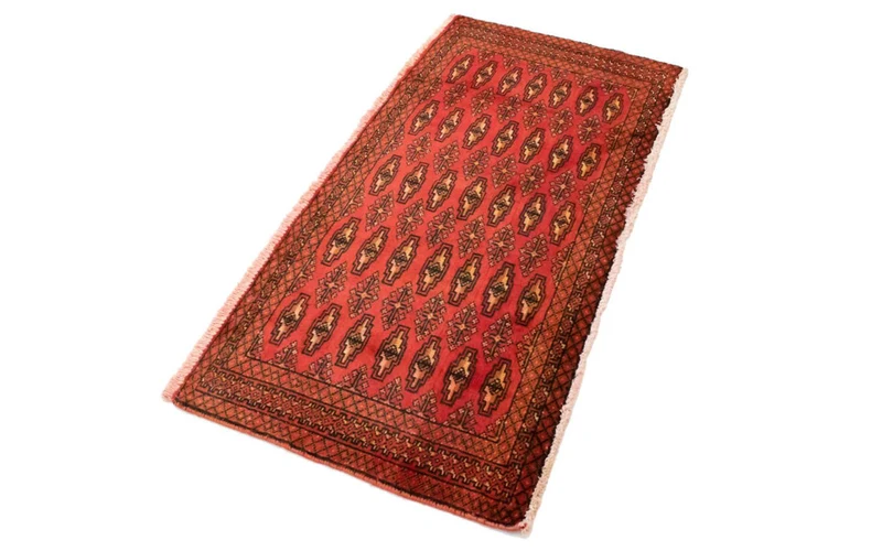 Turkaman Teppich 60x130cm - Orientteppich - rot