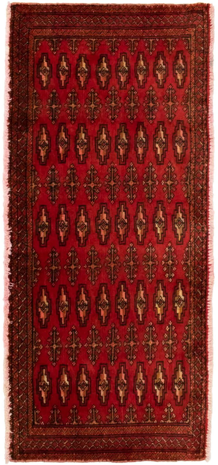 Turkaman Teppich 60x130cm - Orientteppich - rot