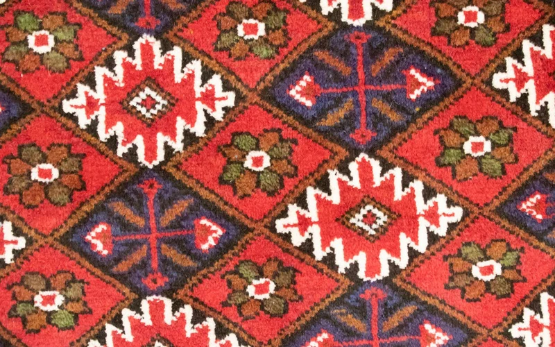 Turkaman Teppich 60x130cm - Orientteppich - rot